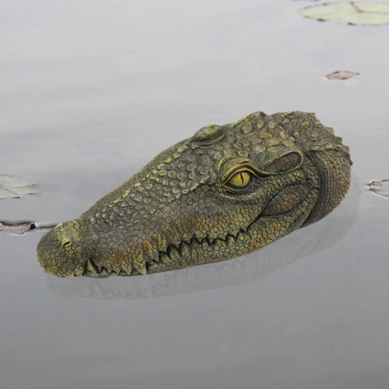 Floating Alligator Head Protection to Scare Heron Away Floating Crocodile Head for Garden Patio Swimming Pool Koi Pond Pond