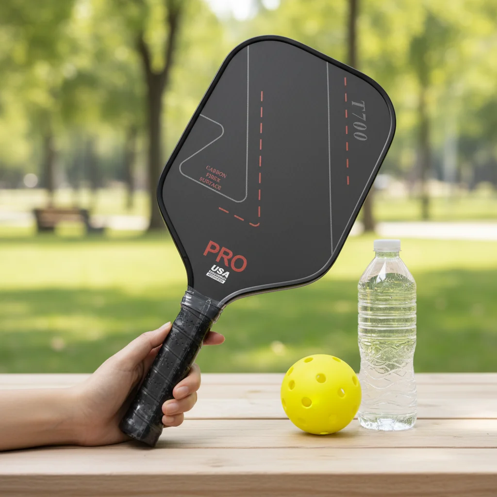 The Pickleball Paddle T700 with Honeycomb Core and Carbon Fiber 16mm Thickness Cold-Pressed Glossy Finish for Regular Sports