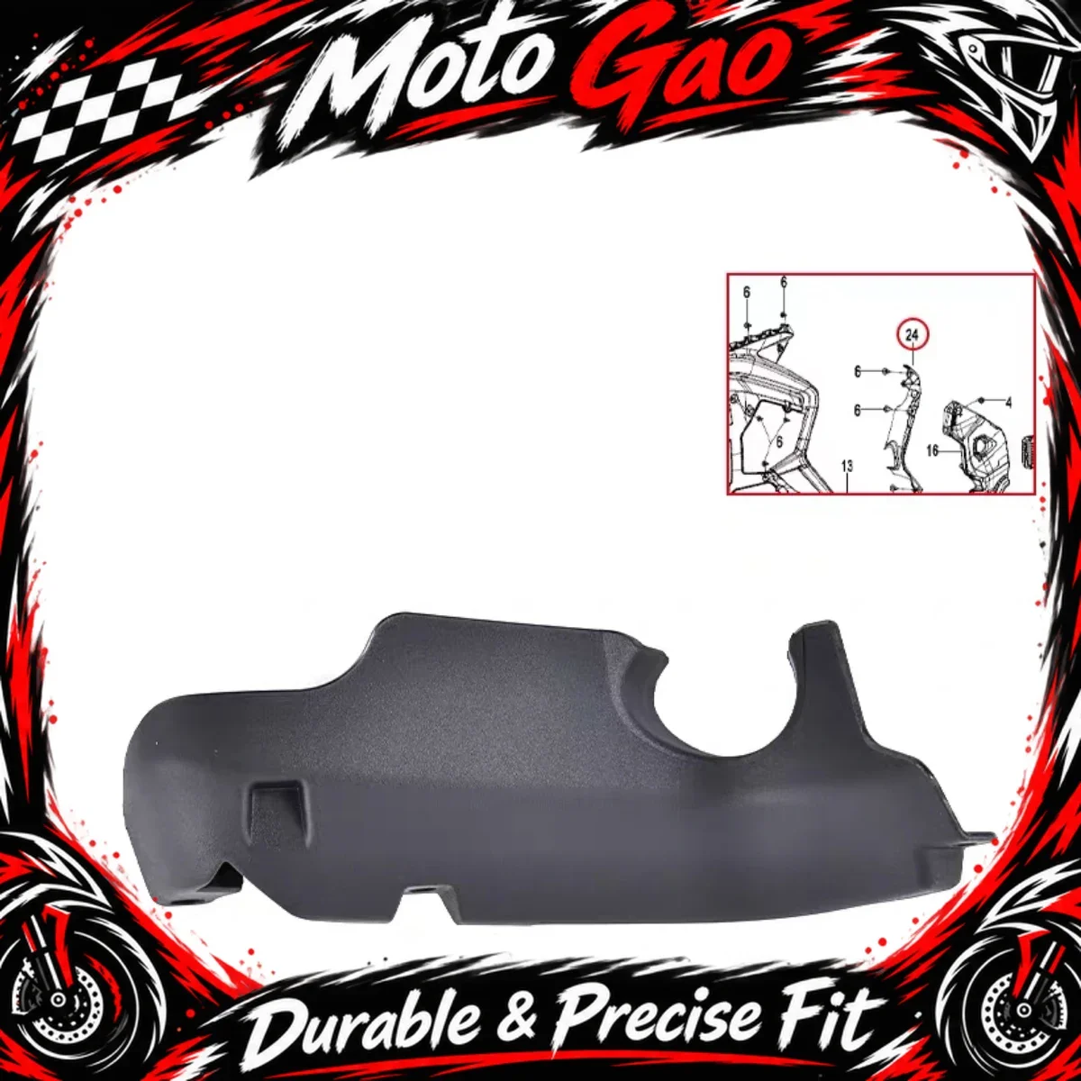 【Precise Fit】Engine front guard left guard/radiator left heat shield lower left heat shield Fit For CFMOTO 750SR 750SRS 750 SR-S