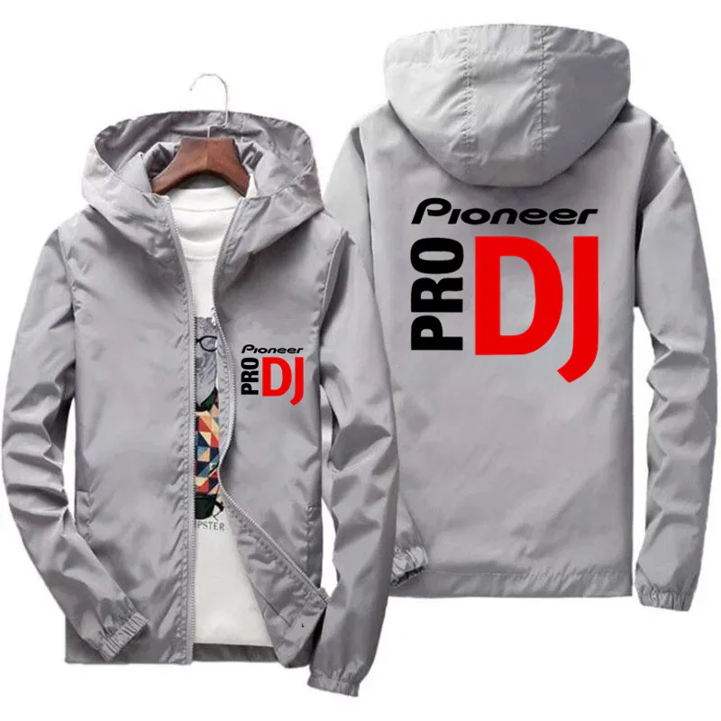 Pioneer Pro DJ Thin Zipper Coat Men\'s Bomber CyclingCamping Pilot Flight Jacket Slim Fit Clothing Male PlusSize jacket chaquetas