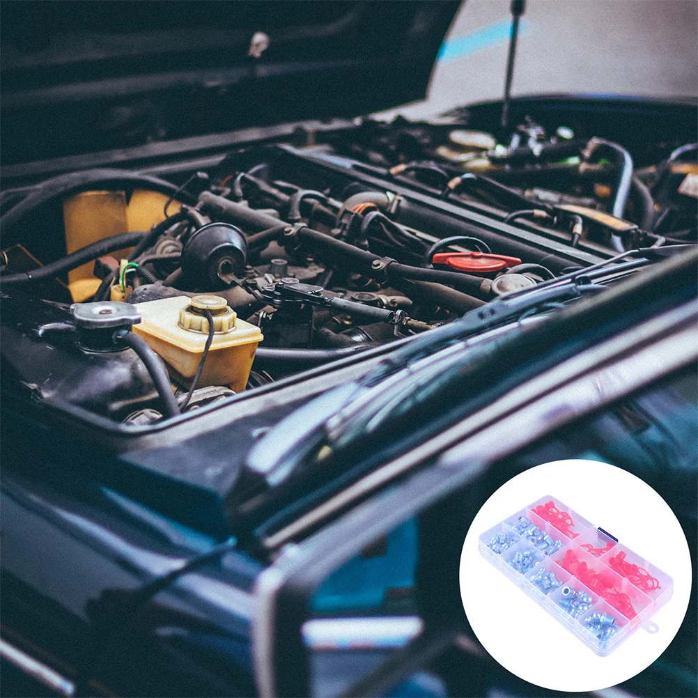 

140Pcs Zerk Grease Nipples Iron Material High Strength Wear Resistant Long Service Life Hydraulic Fitting for Mechanical