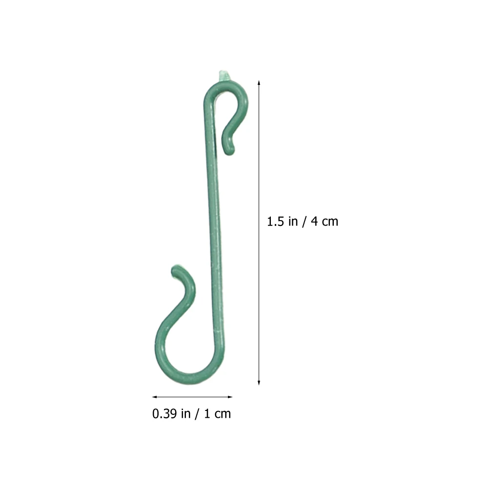 

Plastic Hook Christmas Ornament Hangers Hooks Tree Proof Xmas Non Slip Short Decoration