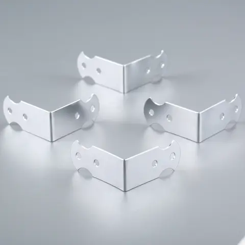 12Pcs 41*18mm 4 Hole Flight Case Corner Protector Guard Bracket Edge Corner for Industrial Equipment Aluminum Box Flight Case