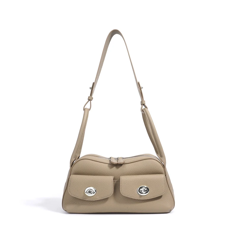 

Роскошные дизайнерские сумки-седла в стиле ретро, женские пригородные сумки на плечо, нишевая стильная дорожная сумка-тоут из натуральной кожи с двойным карманом