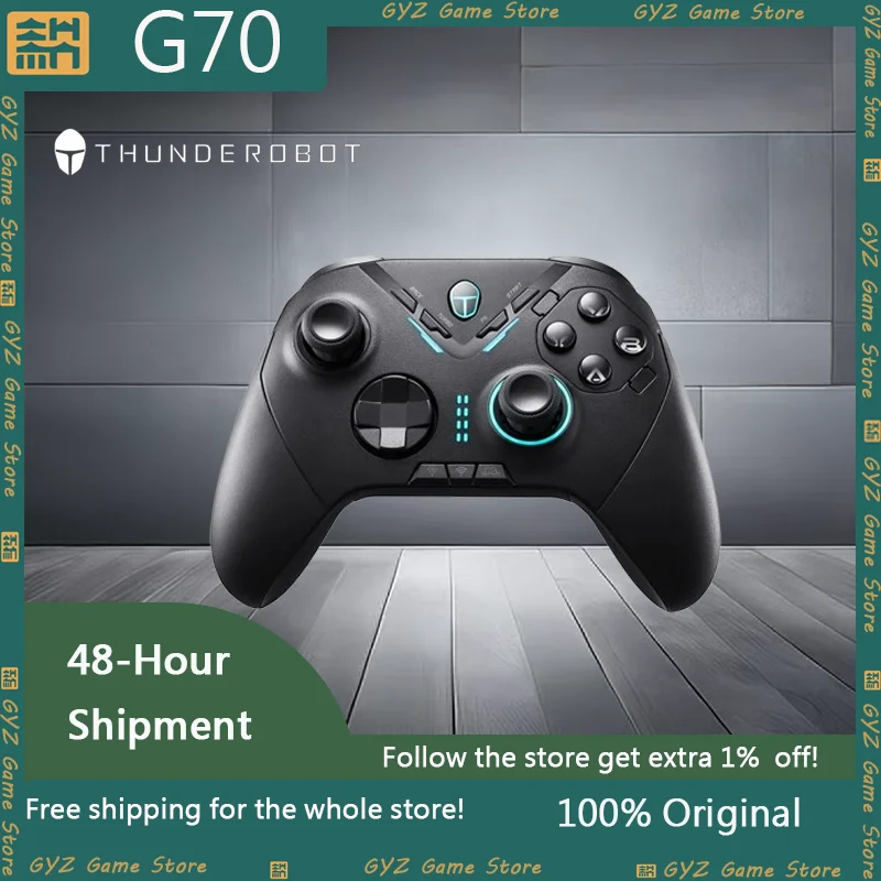 

THUNDEROBOT G70 3 Mode Gamepad Buletooth Wireless Wired Game Controller With Vibration Joystick Controller For Windows PC STEAM