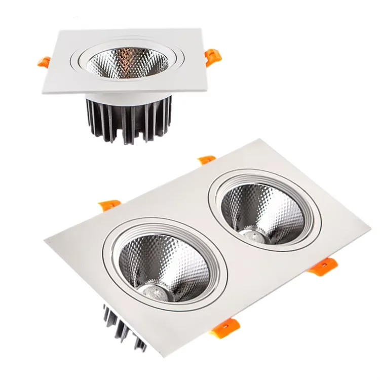 

Square 7W 9W 12W 15W AC85V-265V LED dimmable Ceiling Downlight Recessed LED lamp Spot light LED For Home Lighting AC 110V 220V
