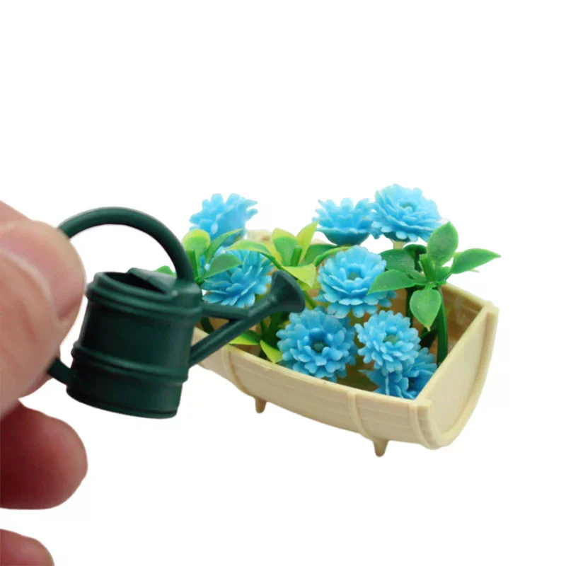 Dolls House Micro Landscape Decor Dollhouse Miniature Gardening Tools 1/12 Dollhouse Simulation Watering Can Spade Scissors Set