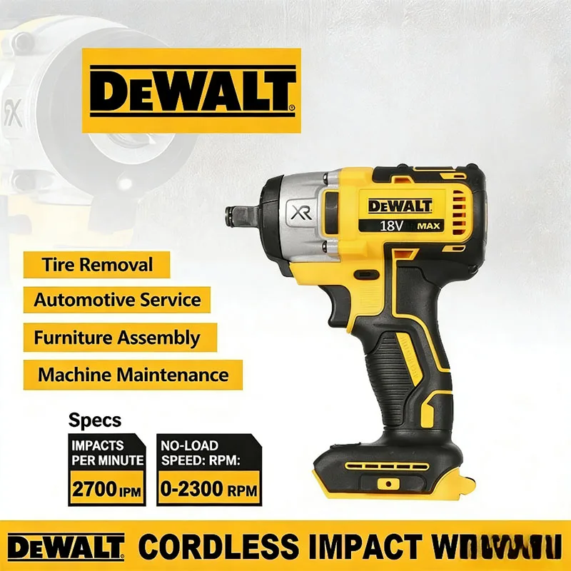 

DEWALT DCF880 Cordless Brushless Wrench Impact with LED Light 3250RPM 205Nm Wireless Power Tool for Home Improvement