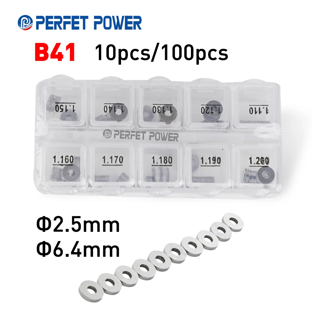 

10pcs/100pcs B41 Adjustment Washer Shim for Fuel Injector 1.11 1.12 1.13 1.14 1.15 1.16 1.17 1.18 1.19 1.20 Thickness Opitons