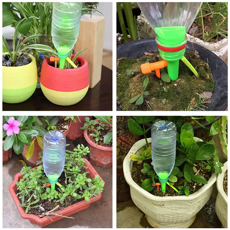 3/6/10 pçs auto gotejamento irrigação dripper kits ajustável jardim pote planta casa flor automática ferramentas de água