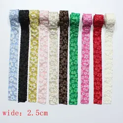 Retro style3D patterned woven ribbon DIY bow hair accessories clothing flowers gift packaging accessories lace jacquard ribbon