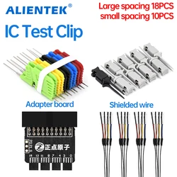 ALIENTEK Chip universale Micro IC Morsetto per analizzatore logico Test Clip Pin Socket Adpter Programmatore Scheda adattatore filo schermato