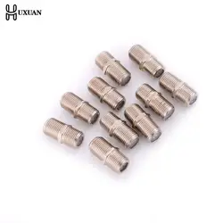 10pcs/Pack F Type Coupler Adapter Connector Female F/F Jack RG6 Coax Coaxial Cable  Used In Video High Quality