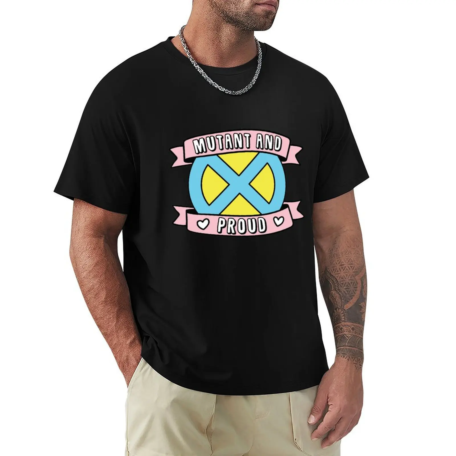 Mutant And Proud Mavel T-Shirt Minimalist Casual Short Sleeve Top