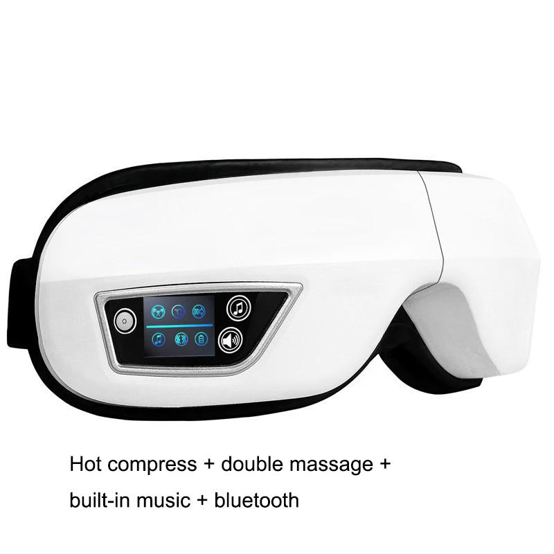 Eye Massager 6D Smart Air Bag Vibrating Eye Care Instrument Hot Compress Bluetooth Eye Massage Glasses Tired Eye Bags Wrinkles