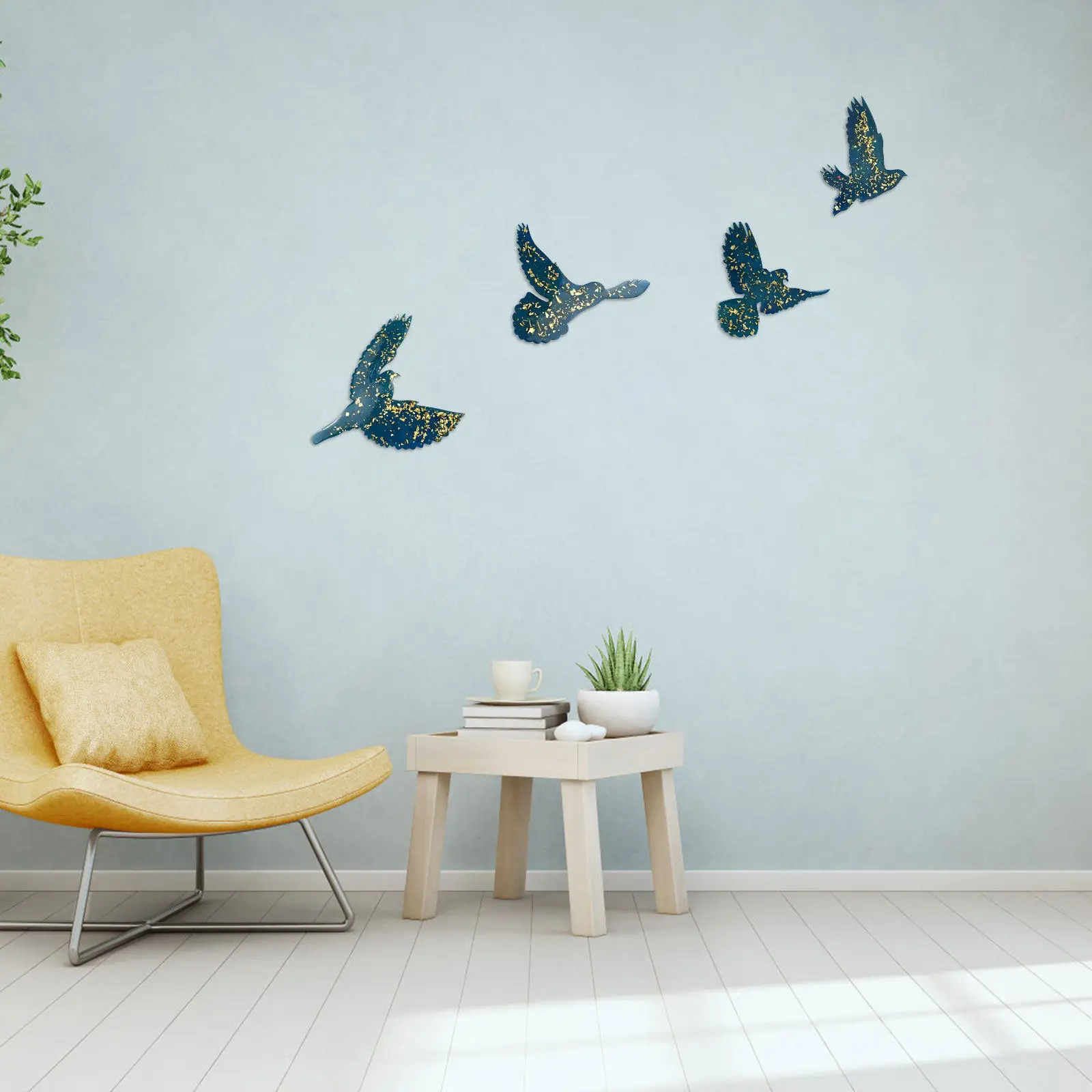 4Pcs Sea Bird Silicone Mold DIY Wall Decor Casting Mold Flexible Craft Making Mould Handmade Creative Art Supply