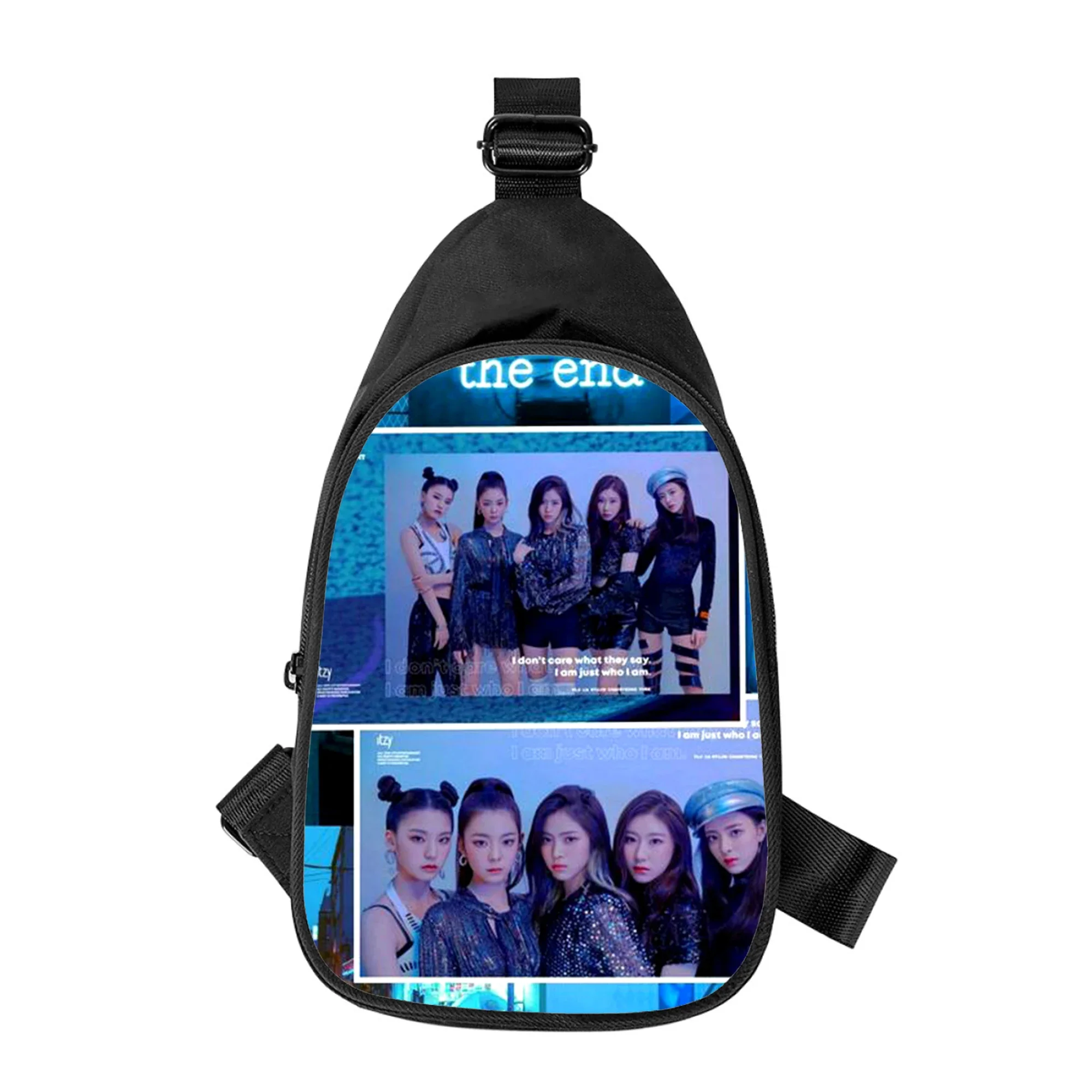 Kpop Itzy 3d Print Nieuwe Mannen Cross Borst Tas Diagonaal Vrouwen Schoudertas Echtgenoot School Taille Pack Mannelijk Borstpakket