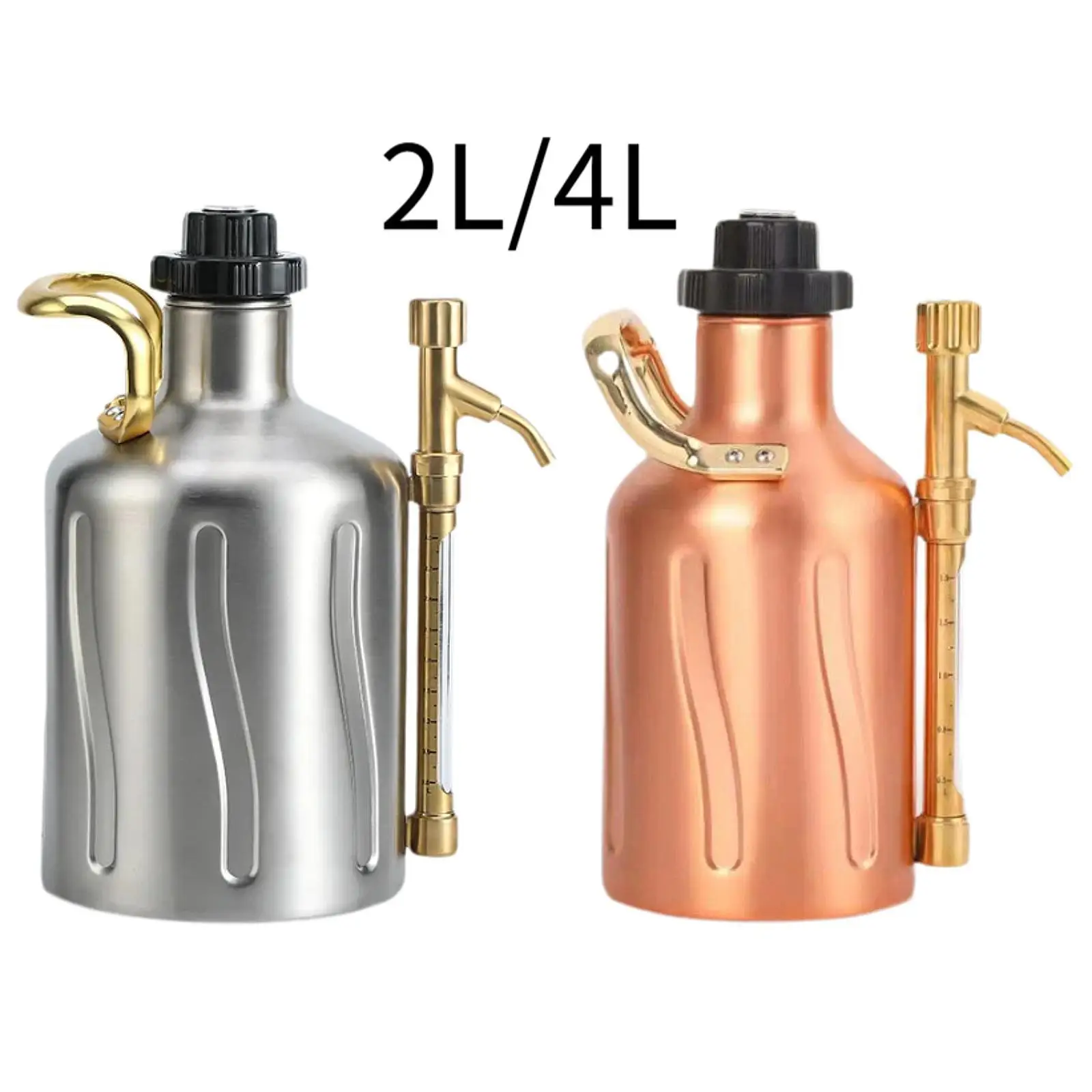 Beer Keg Home Brewing Supplies Large Capacity Storage Tub Mini Wine Barrel Beer Faucet Dispenser Beer Container for Restaurants