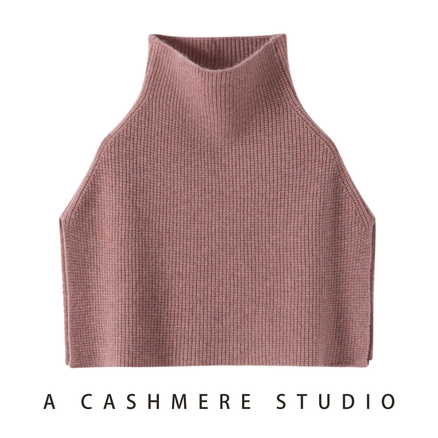 Winter 100% cashmere shawl women thick outer layer fake collar high neck sweater cape cover knitted scarf, shoulder protection,