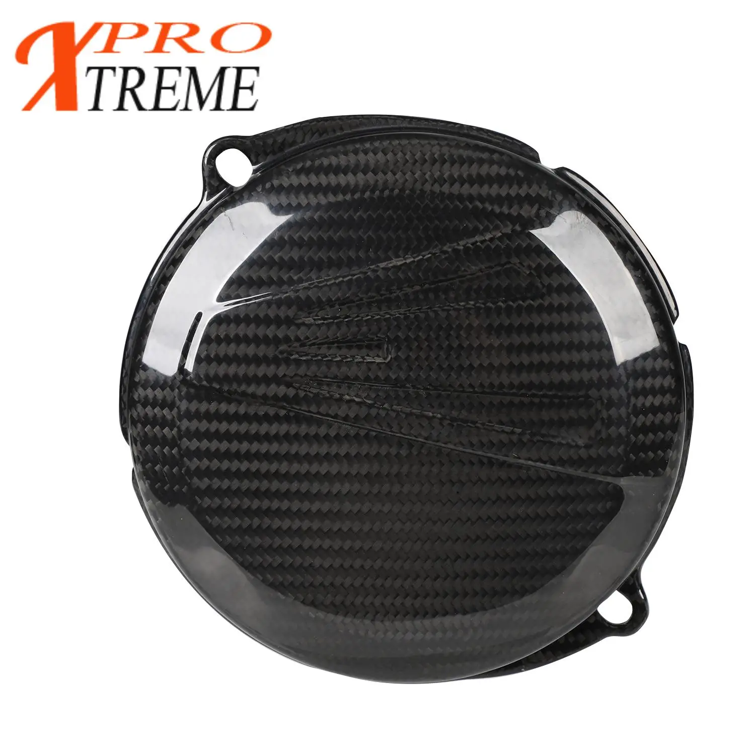 Funparts Carbon Fiber Engine Clutch  Protective Cover For YAMAHA YZ250F WR250F YZ WR 250F2021 2022 2023 2024 Side Protection Box