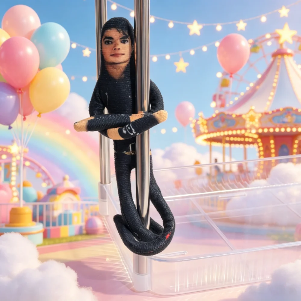 HOT Anime Michael Jackson Cosplay Requisiten-Puppe Plüsch-Stoffpuppe Raumdekoration Abstrakte Gelenkbewegliche Requisiten Geschenk