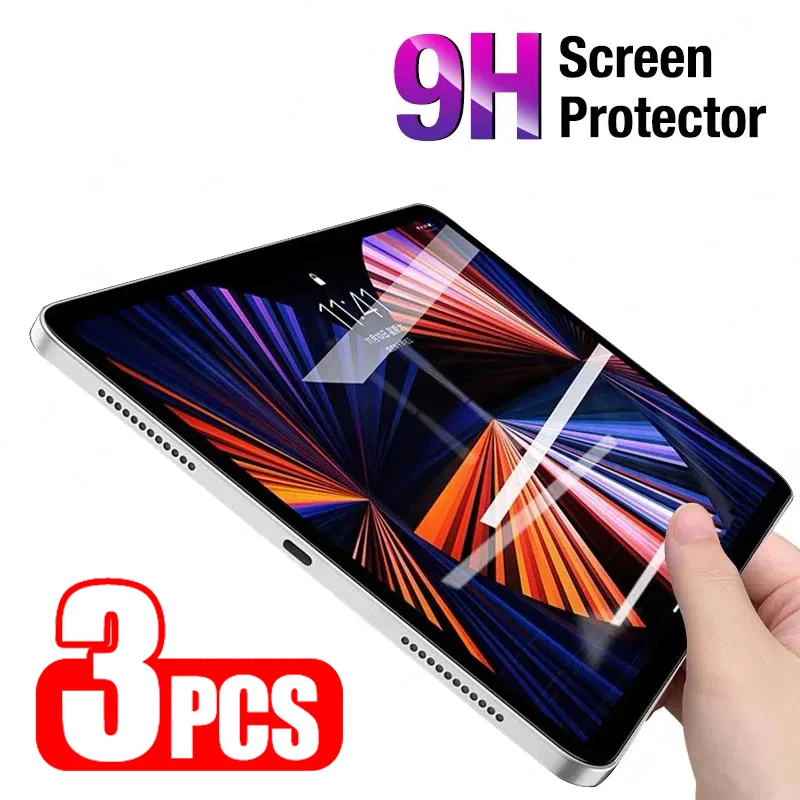 3pcs Tempered Glass For iPad 10th gen Pro 11 12.9 2022 2021 Screen Protector For iPad Air 5 4 10.9 ipad 10.2 7th 8th 9th mini 6
