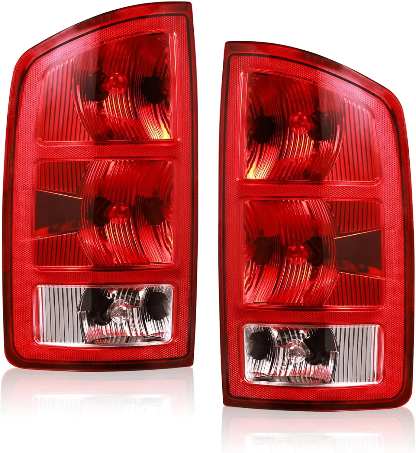 

Tail Light for 2002-2006 Dodge Ram 1500 2500 3500 Rear Brake Lamp with Bulb & Harness – Replaces CH2800147 CH2801147