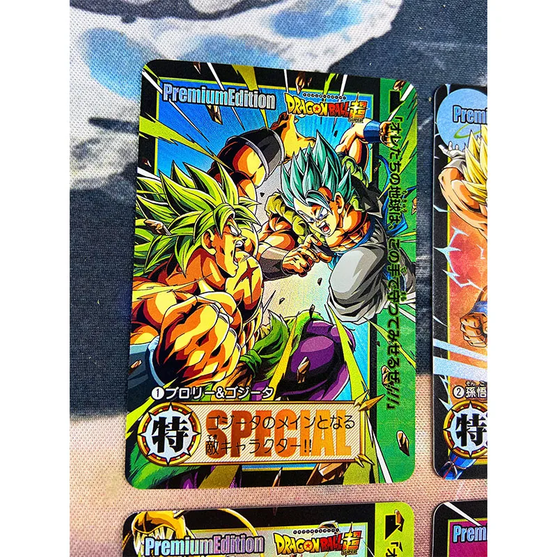 Anime Dragon Ball DIY ACG Broli Bejita Yonsei Son Goku Son Gohan Son Goten Battle Game Collectible Cards Birthday Toy Gift