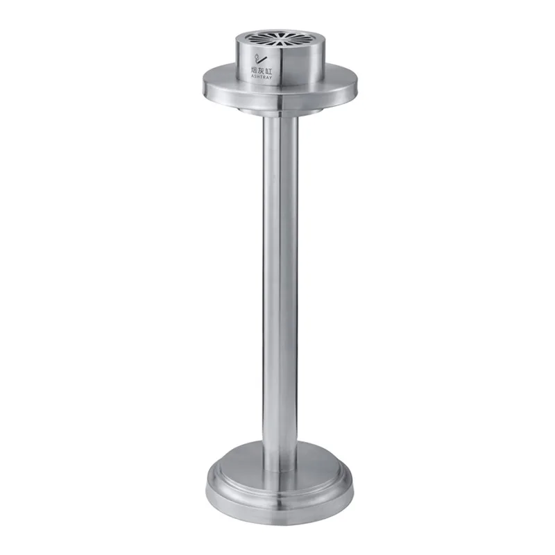 outdoor smoking area Smoke extinguisher Floor ashtray Stainless steel ash column Outdoor vertical cigarette butt column Fixed