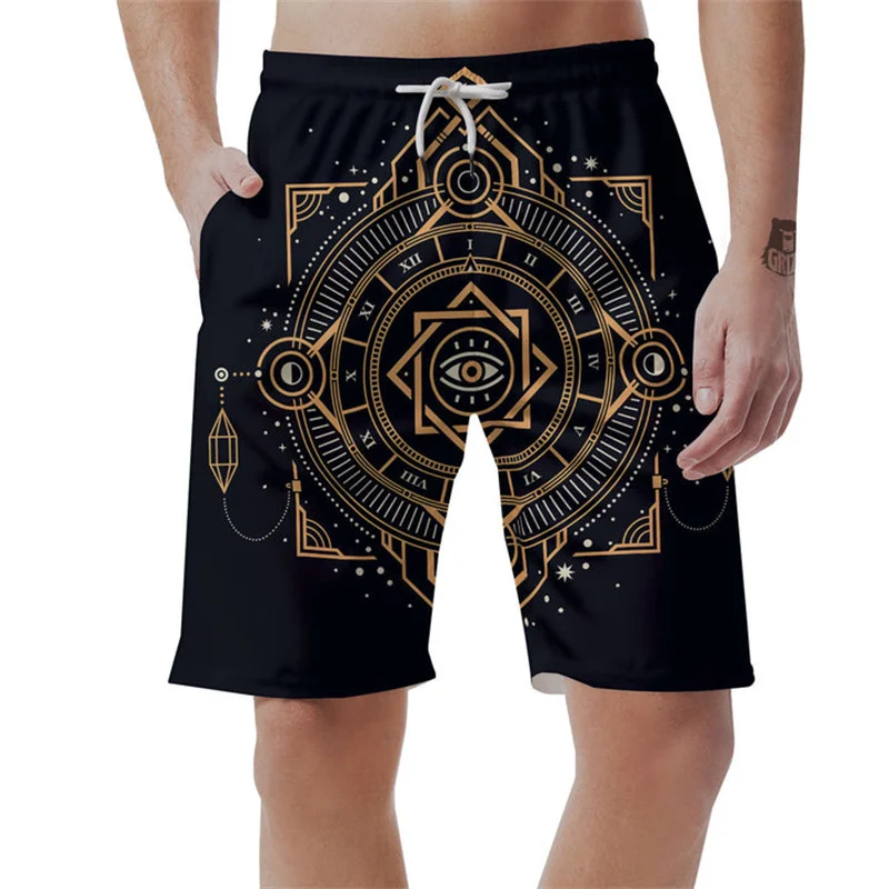 Masonic Graphic Short Pants Fashion Freemasonry 3D Printed Beach Shorts For Men Casual Summer Surfing Trunks Y2k Vacation Shorts