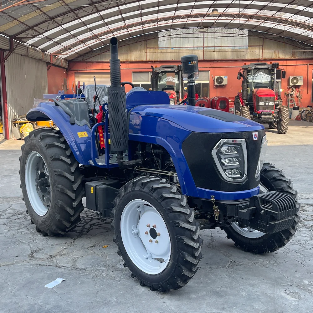 Compact 4*4 Wheel Tracteur 4WD Gear Drive Farm Tractors 4x4 50HP Mini Tractor for Farming