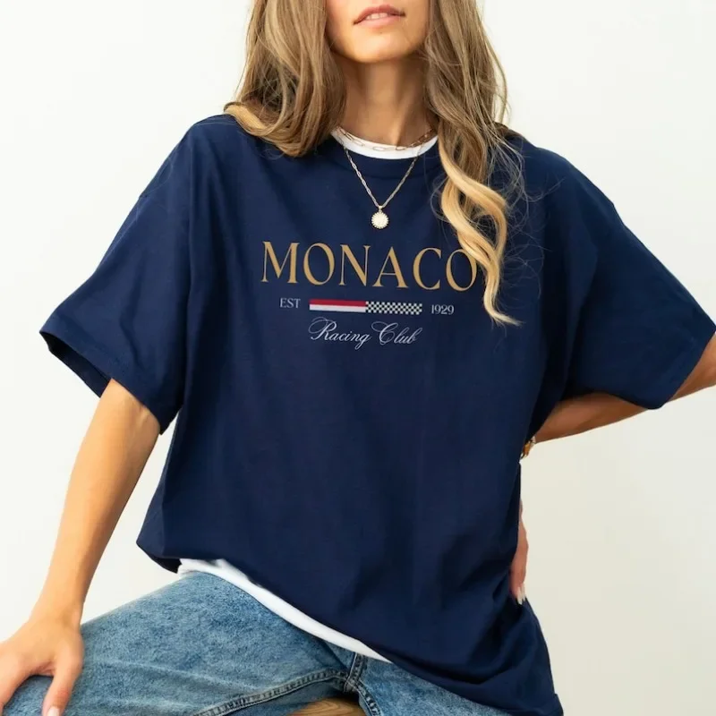 

Monaco Racing Club Tshirt Monaco shirt Racing Lover Gift Motorsport Apparel Vintage Monaco Tee Racing Shirt Oversized Trendy