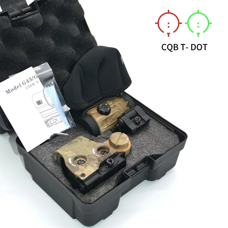 Red and Green Dot Holographic Sight Combination, Tactical 558 + G43, 3X, 20mm Picatinny