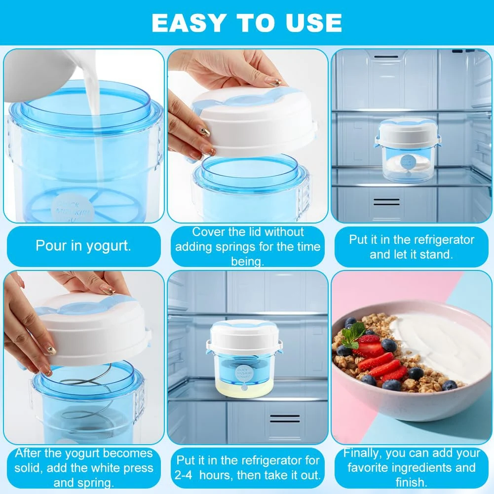 2026 + Adjustable Yogurt Filter Home Use Homemade Greek Cheese Filtered Milk Cold Extract Separator Strainer Drain Container