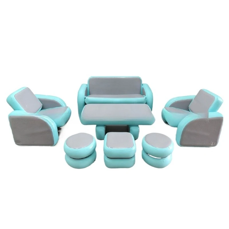 Outdoor inflatable sofa, camping sofa inflatable brushed seat, easy folding inflatable sofa
