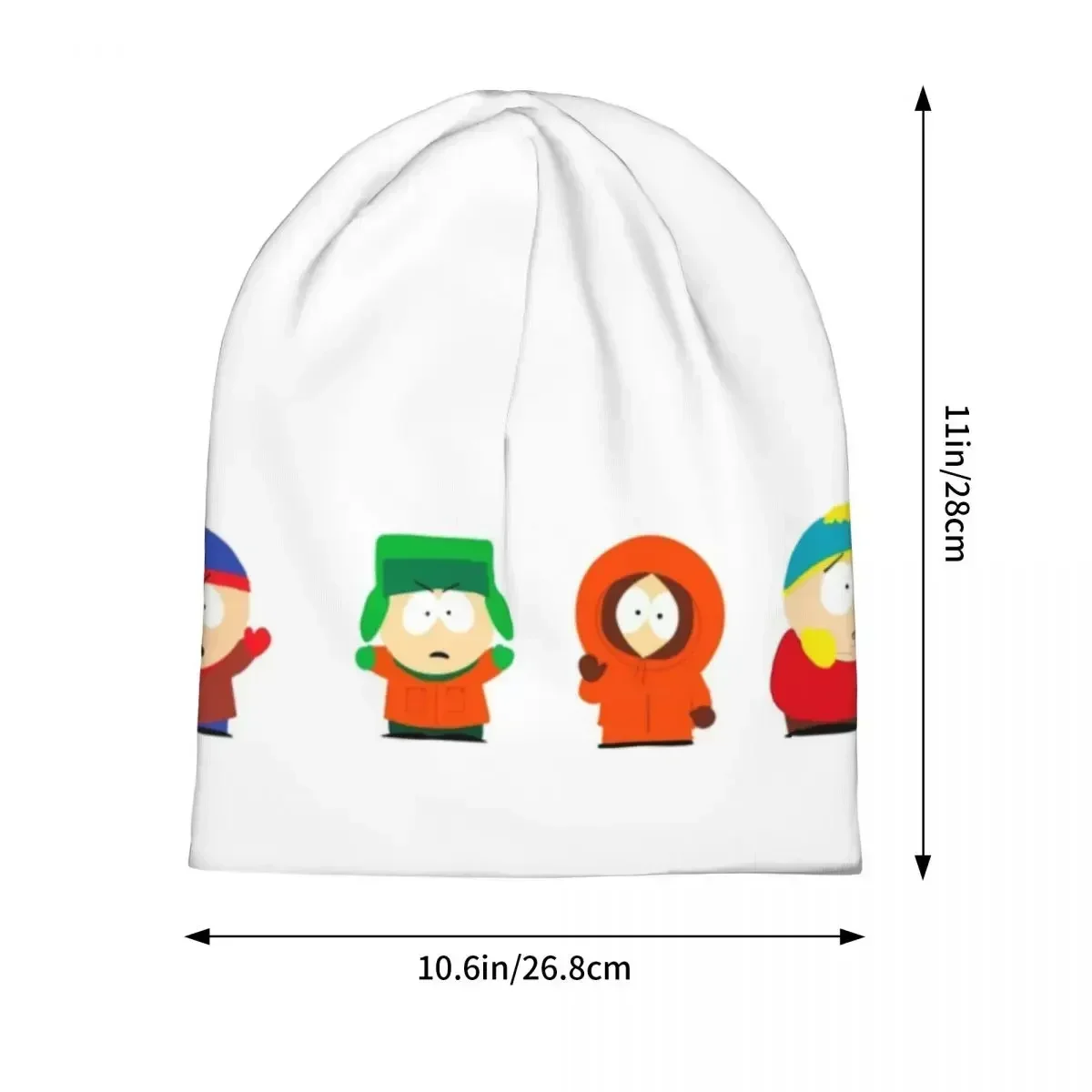 Funny Eric Cartmen Autumn Winter Beanies Southpark Anime Beanies Cap Men Popular Warm Multifunction Bonnet Knitted Hat