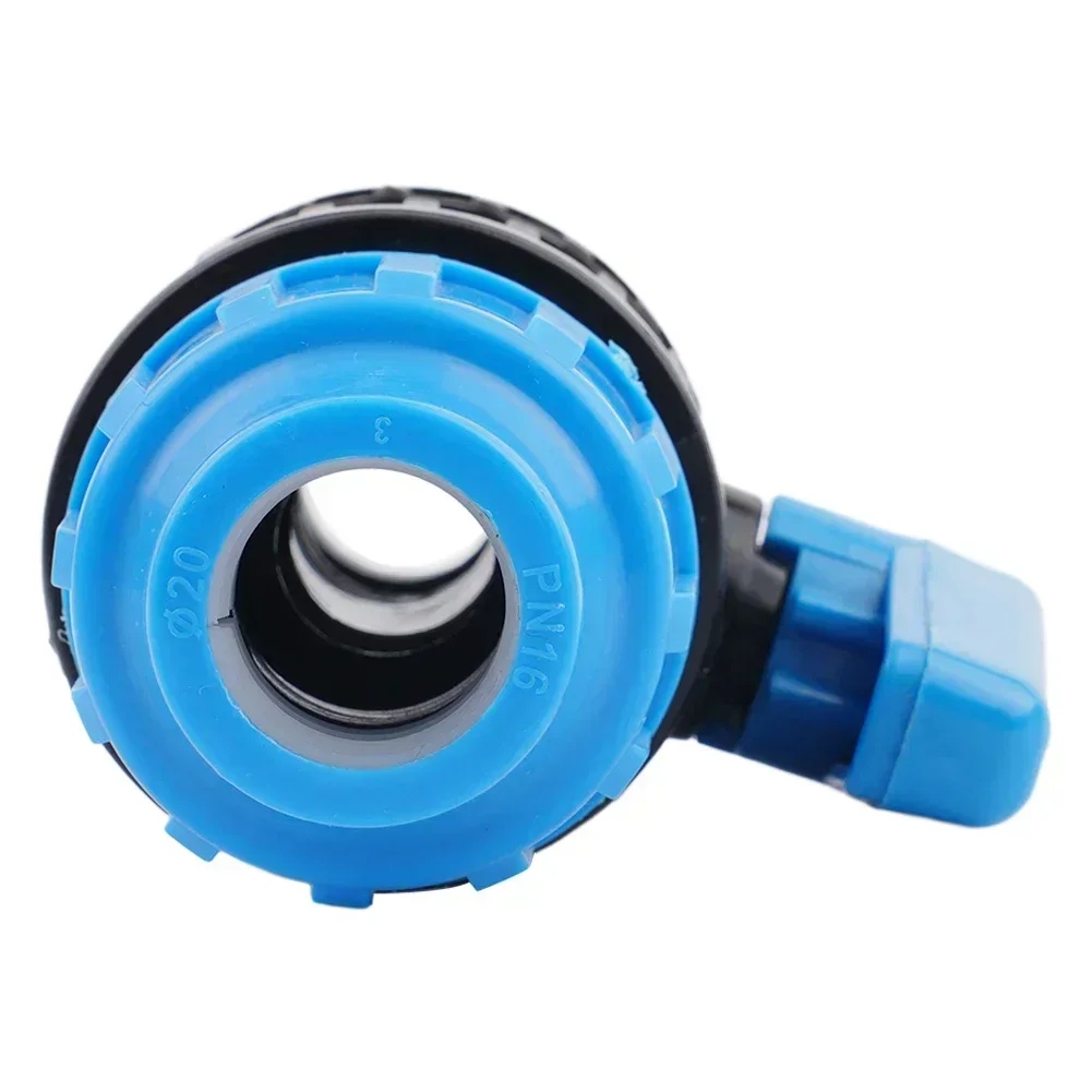 Connector Water Pipe Fittings Black Blue Valve Double Union Water Pipe Fittings Gardening Production High Quality