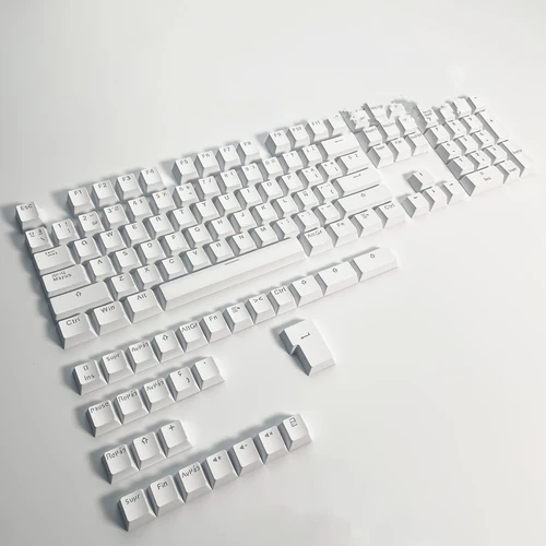 Imagen 2 del producto Juego completo minimalista de España con retroiluminación sólida, teclas de perfil OEM de doble disparo de 132 teclas para teclado mecánico MX 68/75/87/98/104/108