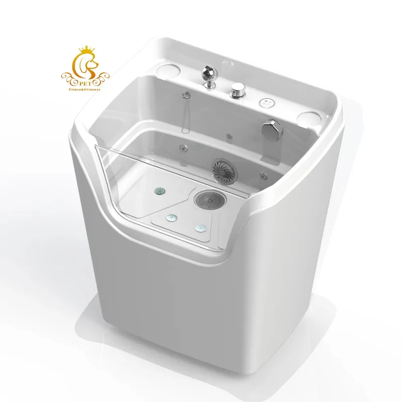 2026 Professional Pet Spa Beauty Jacuzzi Acrylic Bath Tub Pet Cats and Dogs Clean for Pet Supplies