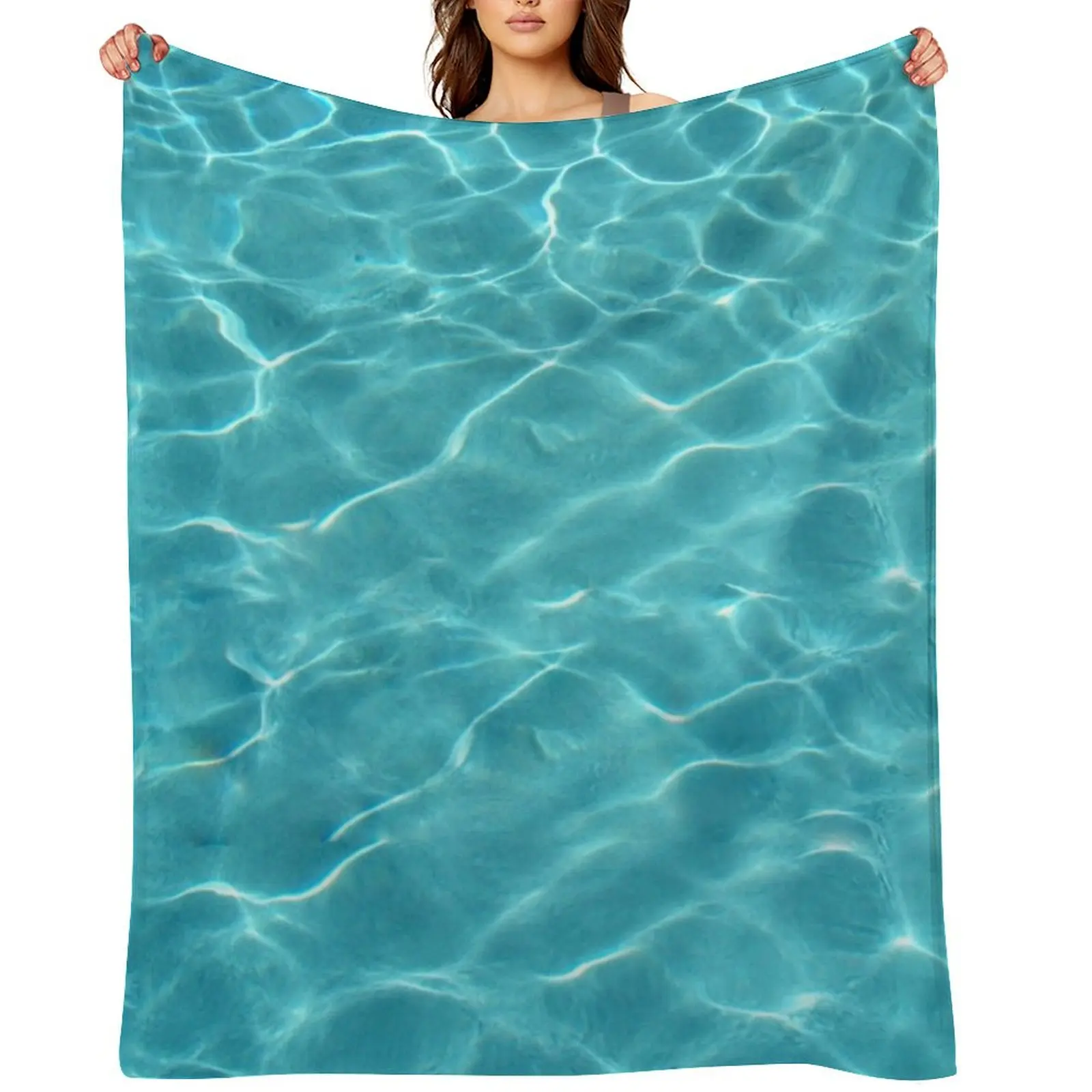 

Swimming Pool Throw Blanket Plaid on the sofa anime Thin Bed covers Blankets