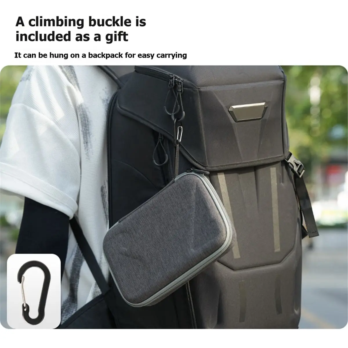 popop Portable Carrying Case for Osmo Mobile 8P Hard Handheld Storage Bag Travel Protective Gimbal Accessories Box