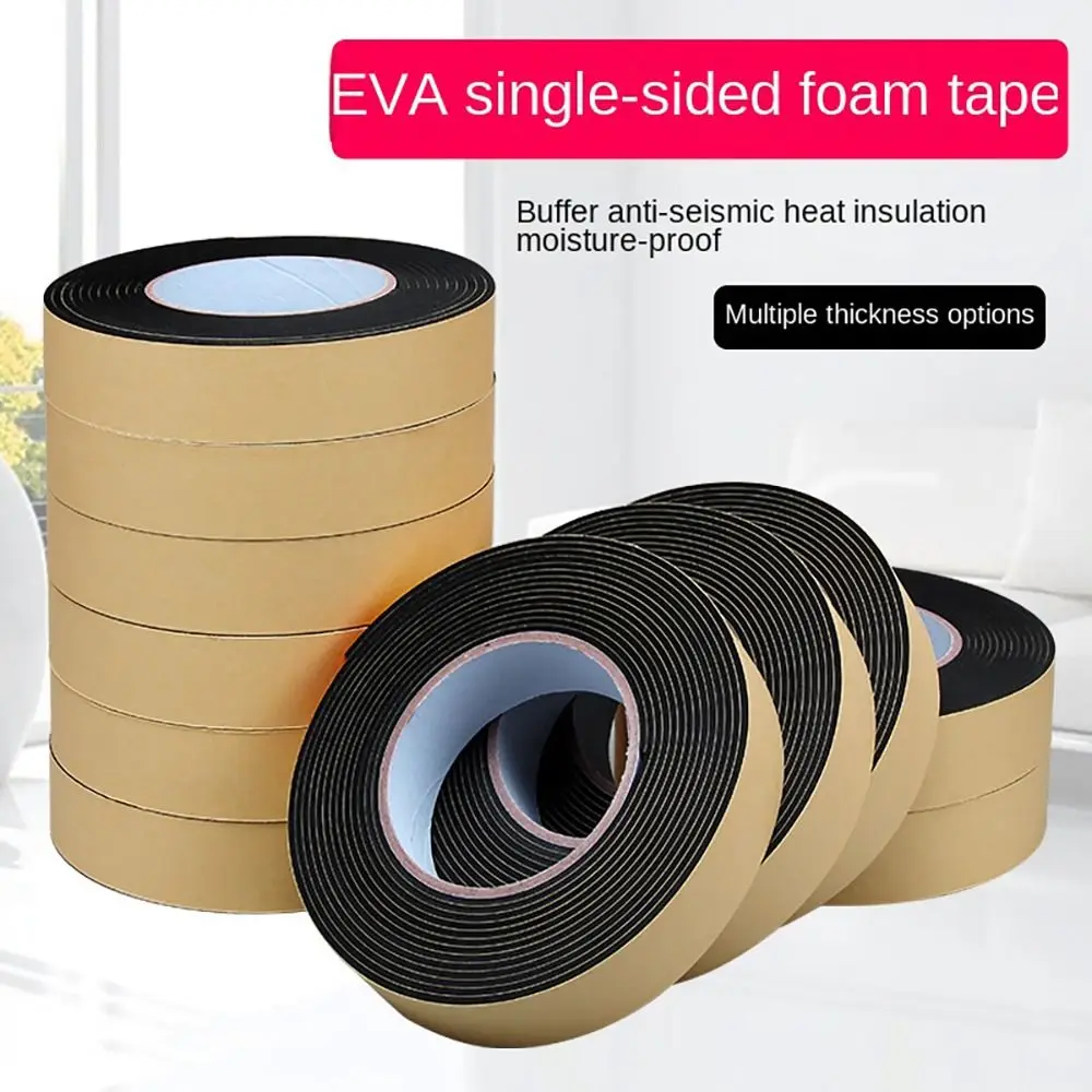 

Double-sided Sealing Tape EVA Foam Seal Strip Window Gap Draught Excluder Door Anti Collision Tape Self Adhesive Soundproof