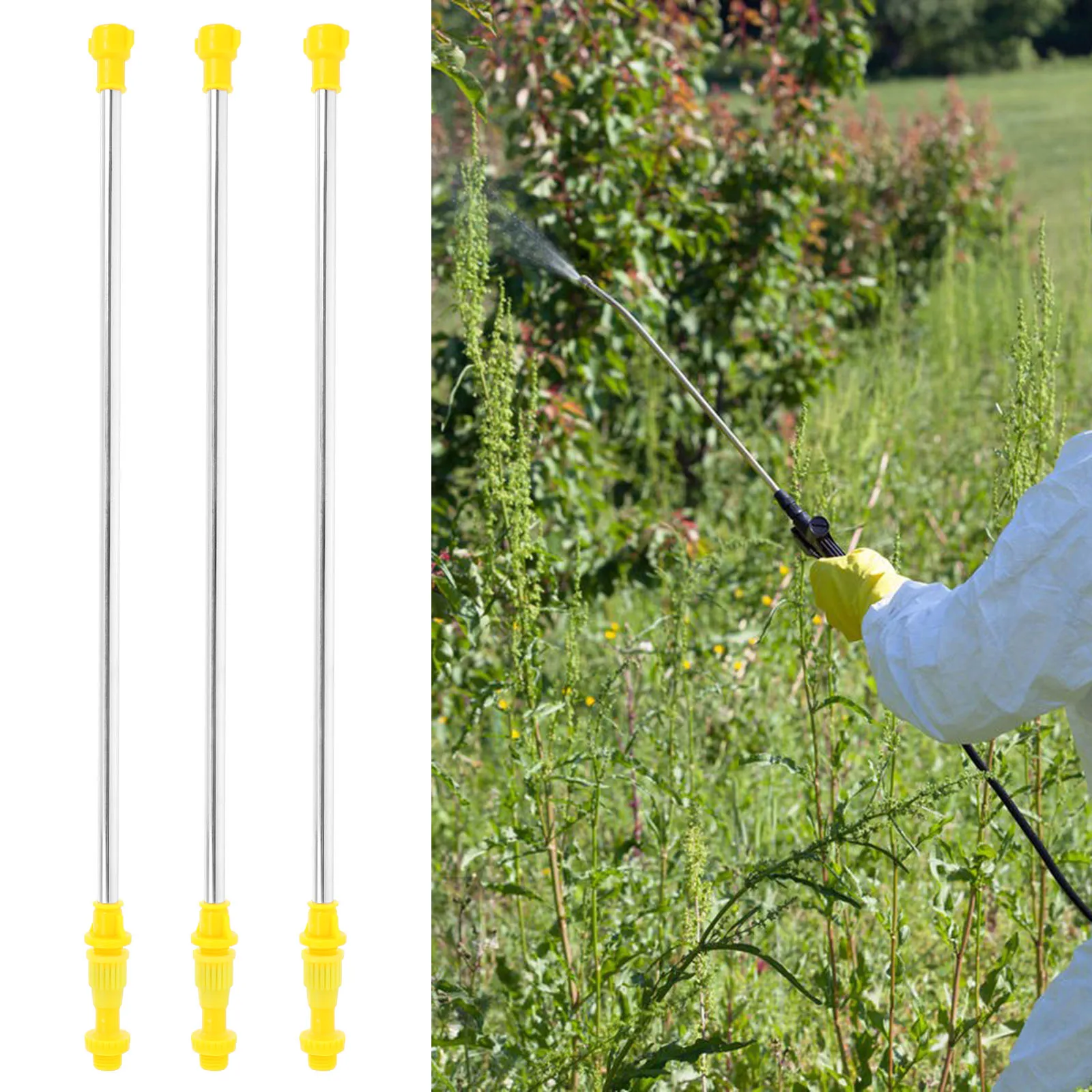 6pcs Garden Sprayer Rod Agricultural Sprayer Lance Long Rod Replace Stretchable Rod Tree Garden Agricultural Shrink Spray Rod