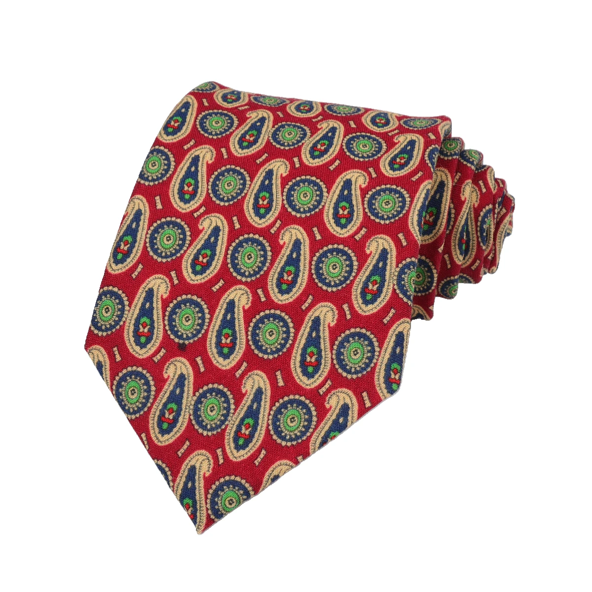 Korean Men\' Elegant Wool Print Ties For Men Gifts Top Clothes Accessories Wedding Fashion Paisley Designer Collar Large Neck Tie
