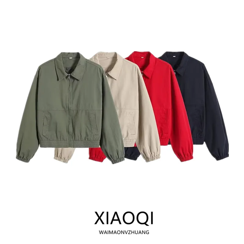 

Повседневная универсальная верхняя одежда Long Sve ort Jaet Baseball orm Верхняя одежда для женщин Faion Autumn New Sle 2025