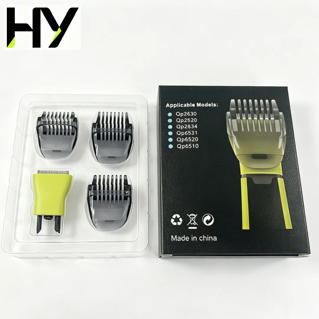 Shaver Replacement Heads for Philips One Blade QP2520 QP2630 QP2834 QP6510 QP6520 Beard Trimmer 3 Length Adjustable Kit