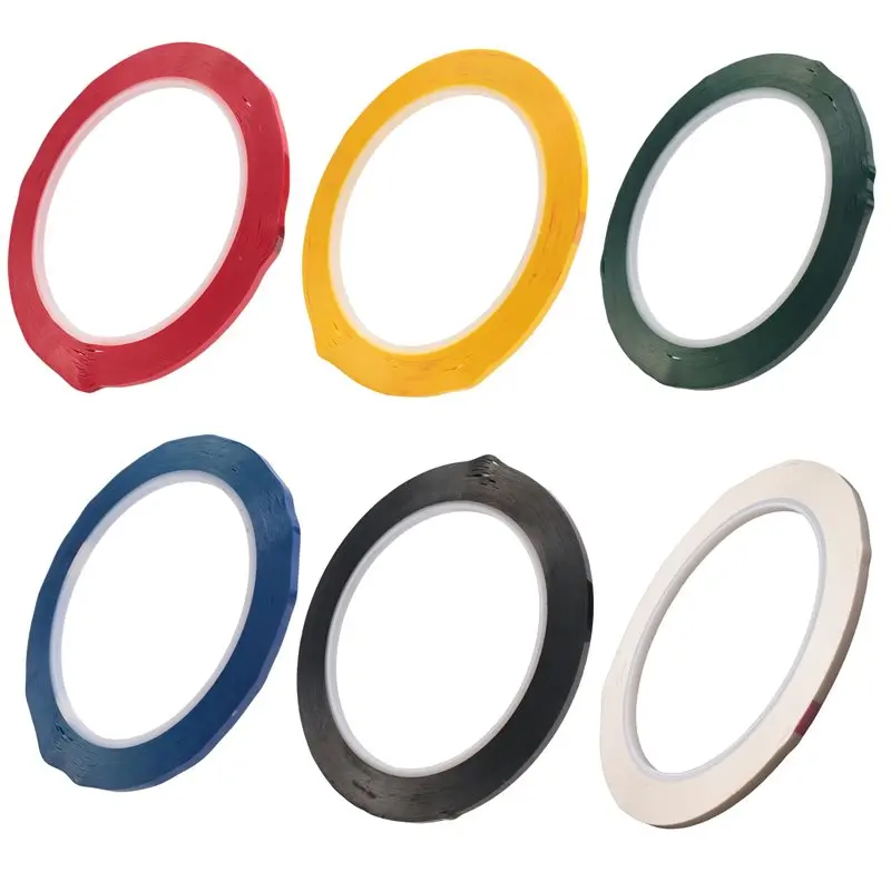 A33R-1/8 Whiteboard Tape Thin White Board Tape Lines Pinstripe Dry Erase Art Tape Electrical Tape