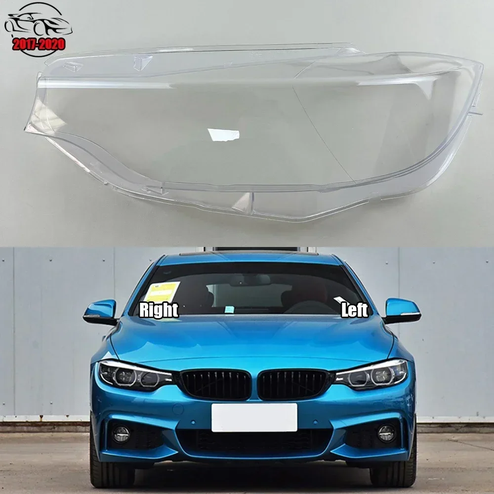 

For BMW 4 Series M3 M4 F32 F33 F36 F80 2017-2020 Headlight Shade Transparent Lampshade Headlamp Cover Lamp Shell Headlights Lens