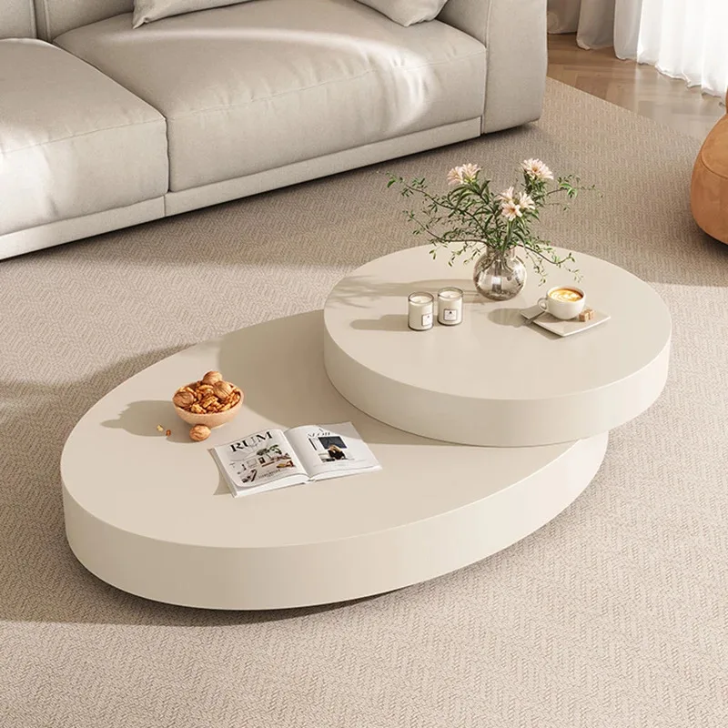 Luxury Industrial Coffee Tables Round Nordic Modern Designer Storage Table Unique Living Room Mesa Centro Salon Home Furniture