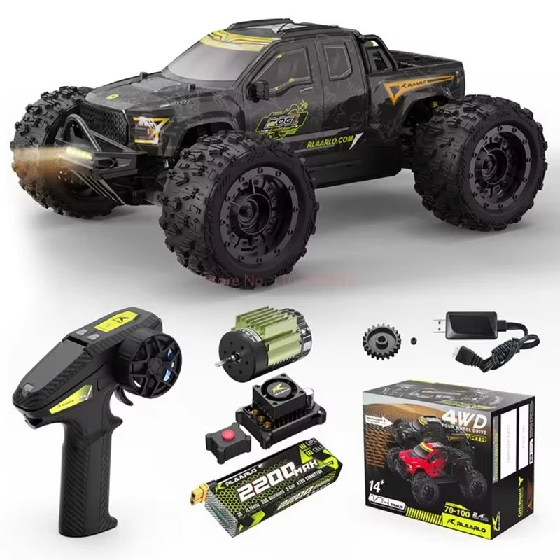 Riiaarlo Gladiator 1/14 3S Rc Car Off Road 4x4 Truck 4WD Brushless Model Electric Remote Control Climbing Monster Truck Boy Toy